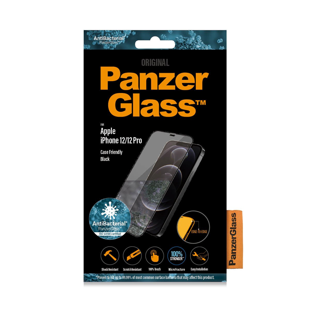 Panzerglass Apple Iphone 12/12 Pro Bordes Redondeados Antibacterianos