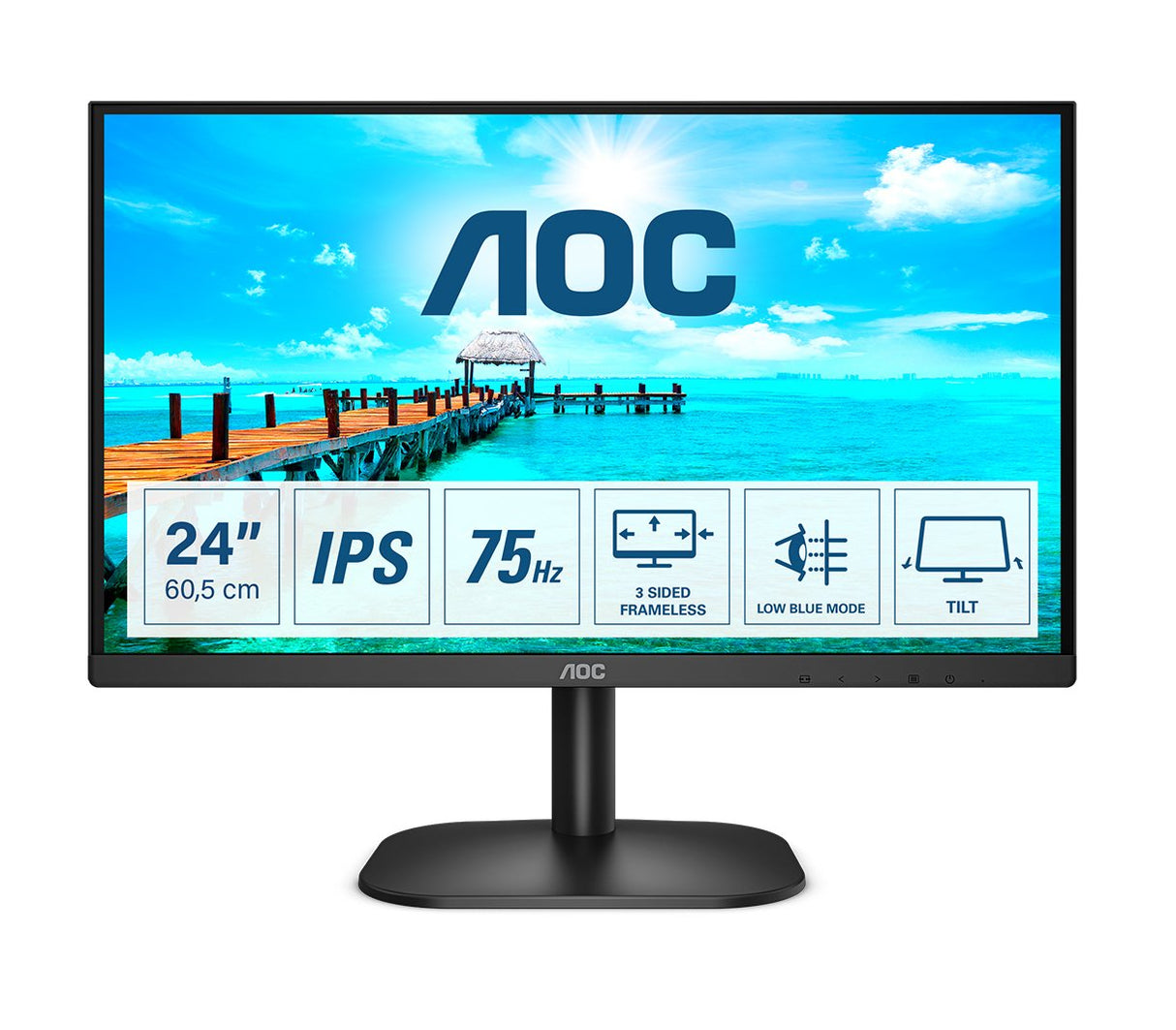EAN 4038986147170 - AOC B2 24B2XH/EU pantalla para PC 60,5 cm (23.8") 1920 x 1080 Pixeles Full HD LED Negro imagen 1
