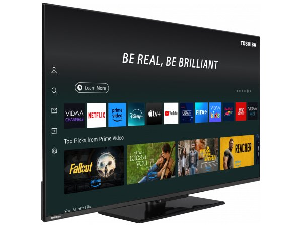 Televisor Toshiba 50qv3f63dg 50" 4k Uhd Qled Smart Tv Negro