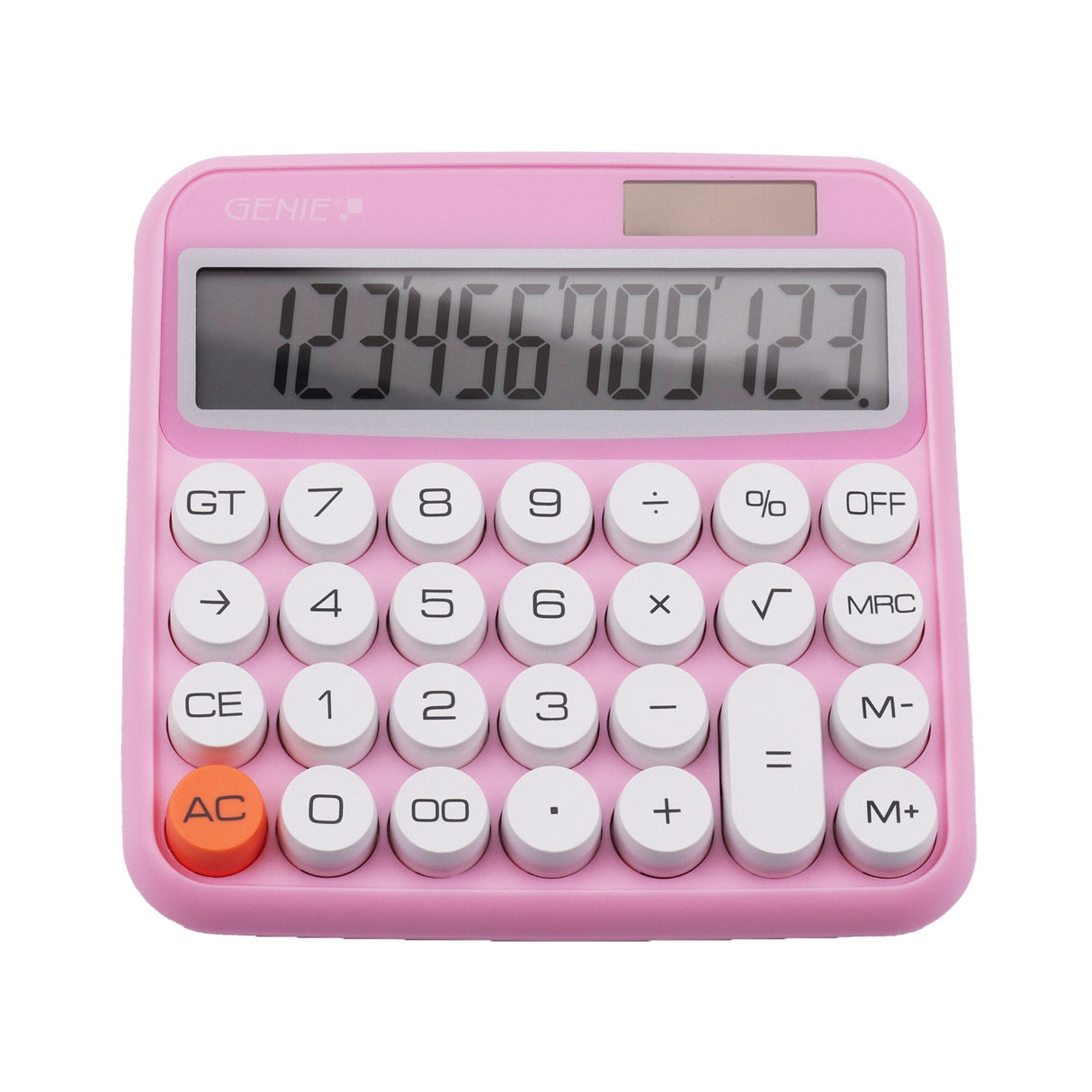 Calculadora Genie 612 P Escritorio Básica Rosa