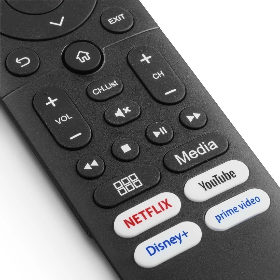 Hama Mando A Distancia Para Tv Hisense - Alcance 10m - 45 Botones - Acceso Directo A Plataformas De Streaming -