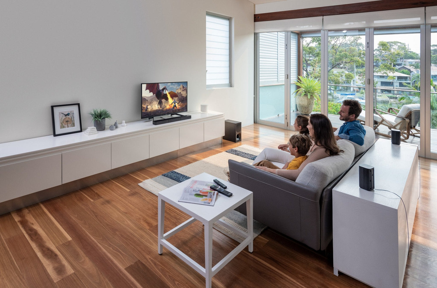 Sony Barra De Sonido + Sub 5.1 Bt 400w Dolby Usb Opt Negro Hts20r