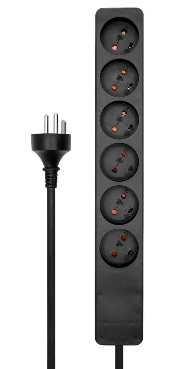 EAN 5715063118689 - Microconnect MC-GRU0610DKB base múltiple 10 m 6 salidas AC Interior Negro imagen 2