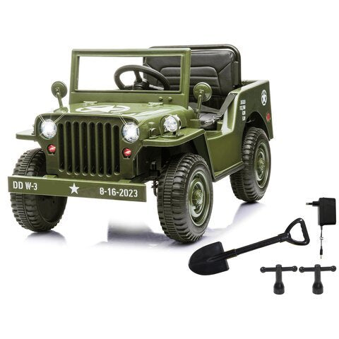 Jamara Ride-On Jeep Willys Base Army Verde 3+