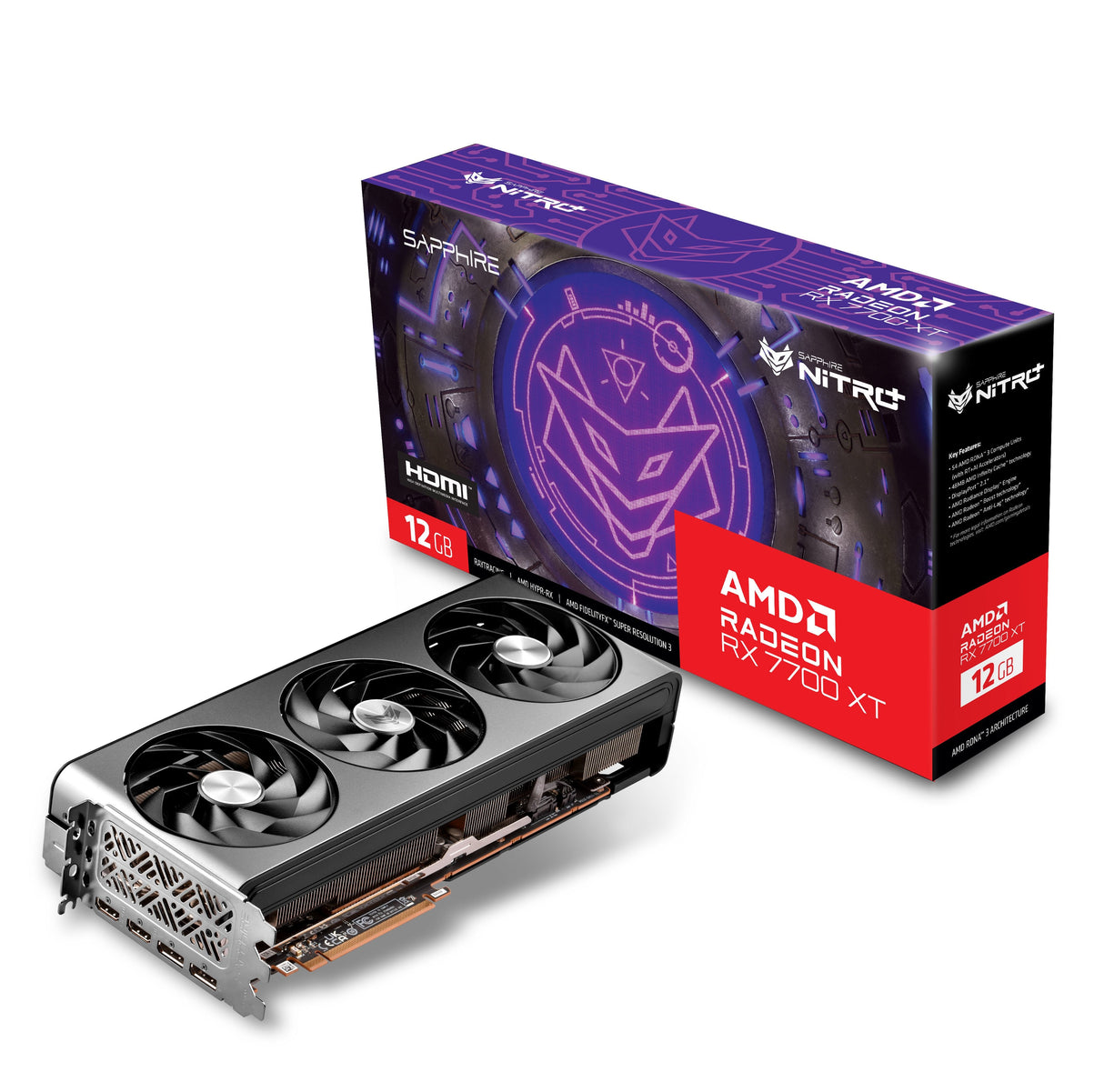 EAN 4895106294370 - Sapphire NITRO+ Radeon RX 7700 XT AMD 12 GB GDDR6 imagen 6
