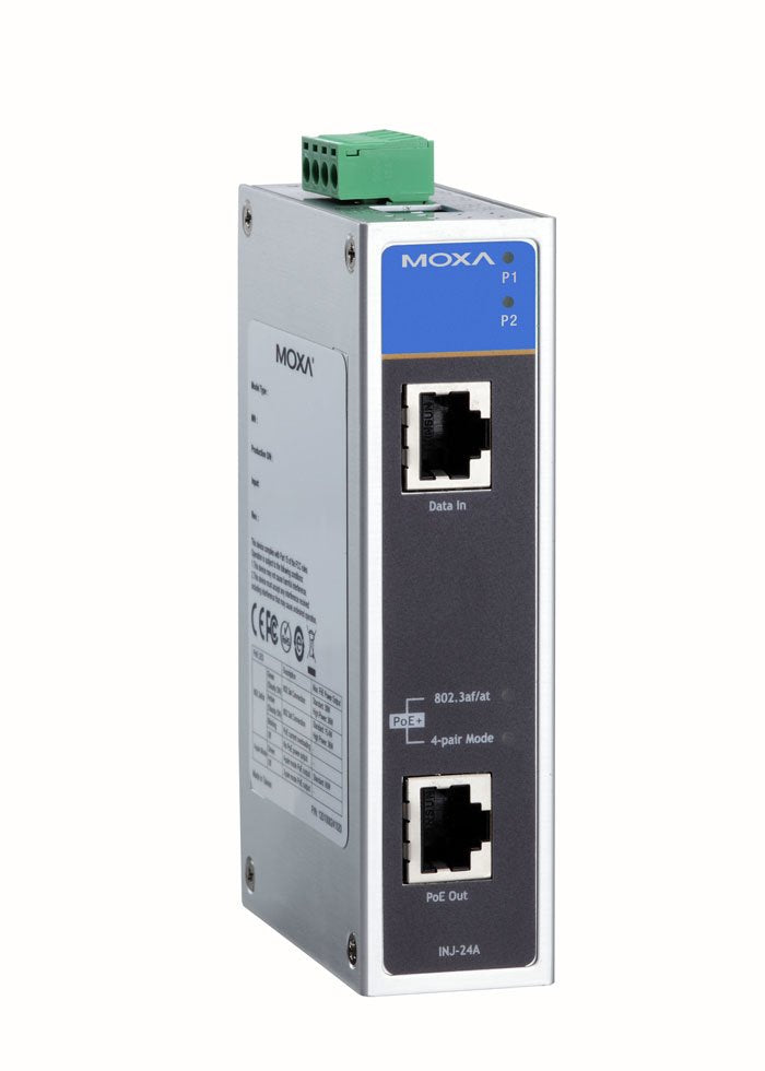 EAN 5703431460447 - Moxa INJ-24A ampliador de red Repetidor de red Metálico imagen 1
