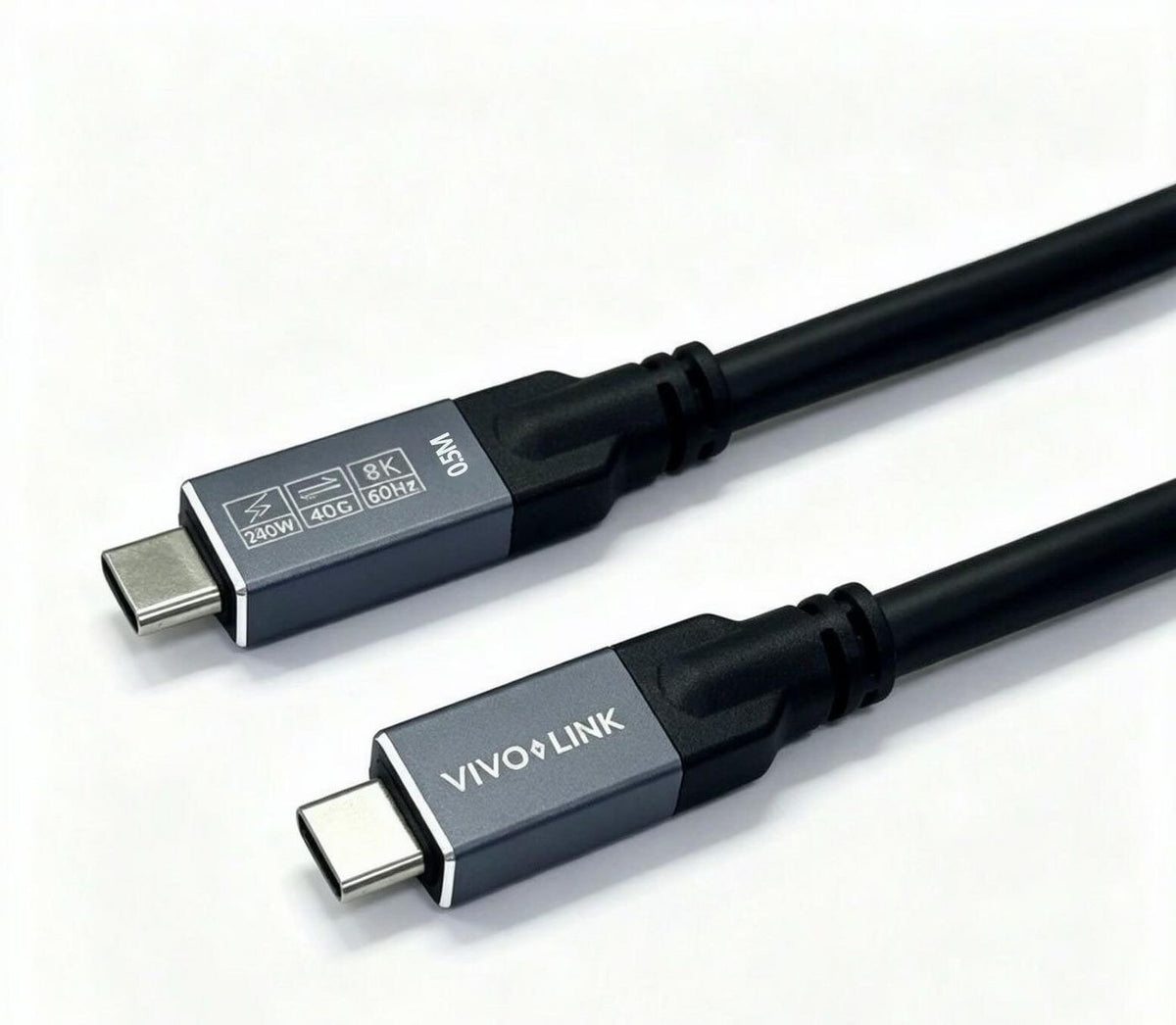 EAN 5715328266469 - Vivolink USB-C to USB-C Cable 0.5m - USB4, 40Gbps, 100W PD, 8K, Enterprise-tested cable USB USB4 Gen 2x2 imagen 1