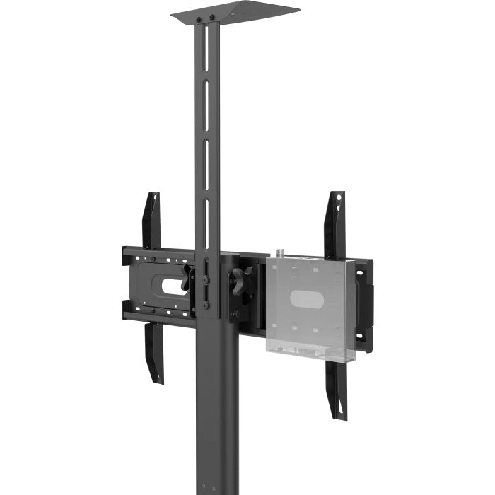 Soporte De Pie Para Pantalla De Visualización Profesional Garantía De Por Vida Construcción De Acero El Carrito Se Adapta A Pantallas De 31-80" Con Tamaños Vesa De Hasta 600 X 400 Gira De Vertical A Horizontal Manivela Ajusta La Altura Ajus