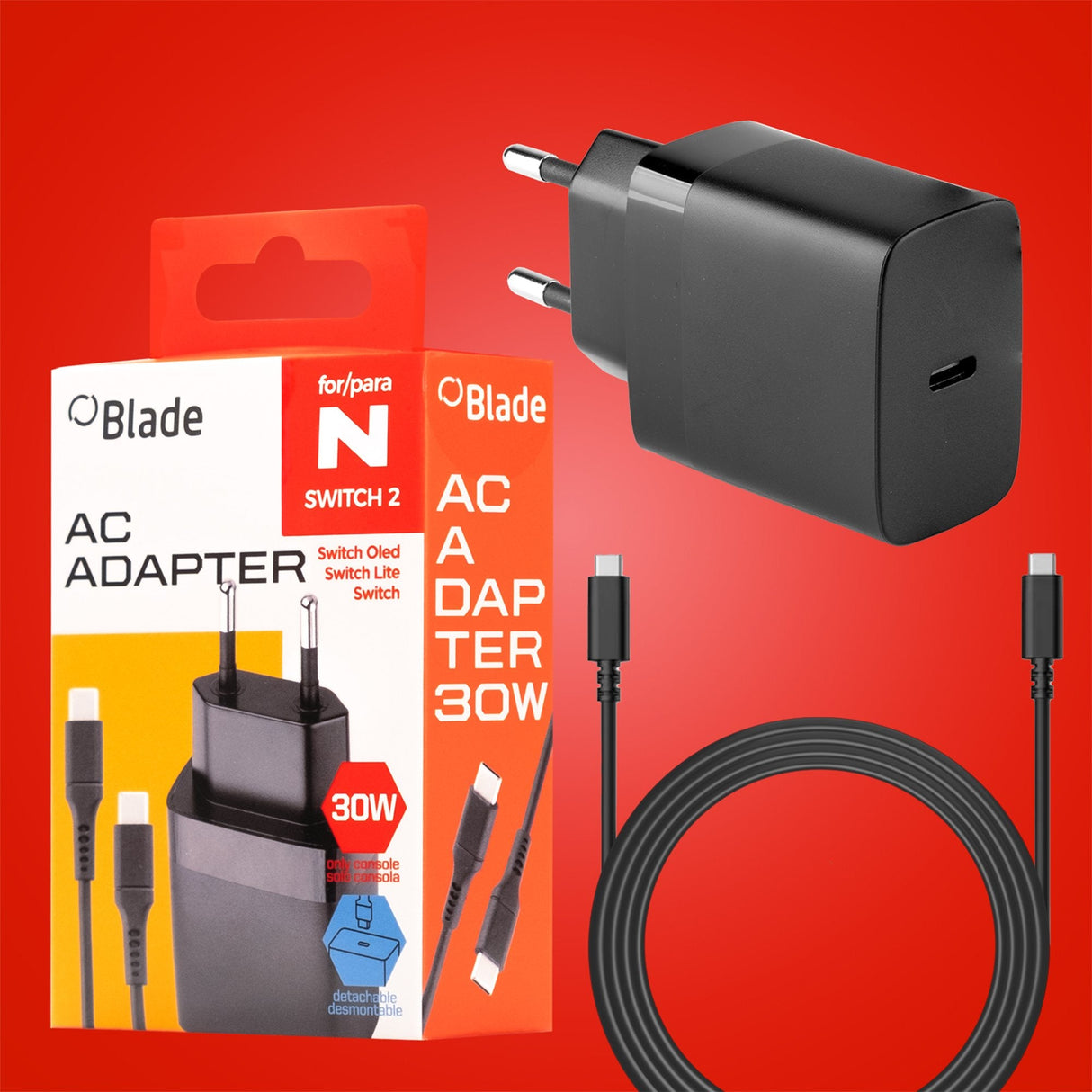 Adaptador Corriente Fr-Tec Nintendo Switch 2