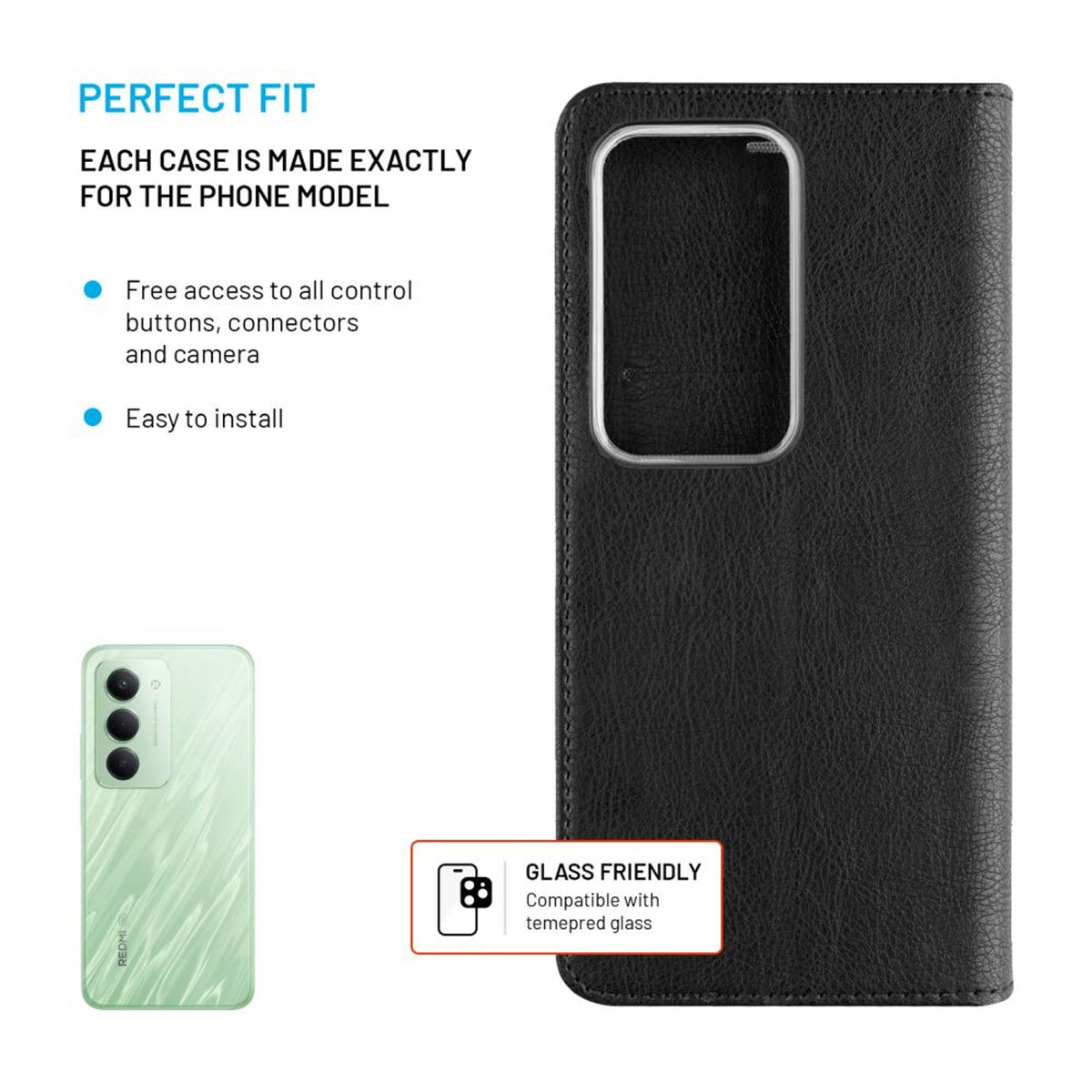 Fixed Opus For Xiaomi Redmi 15 4g 5g, Black