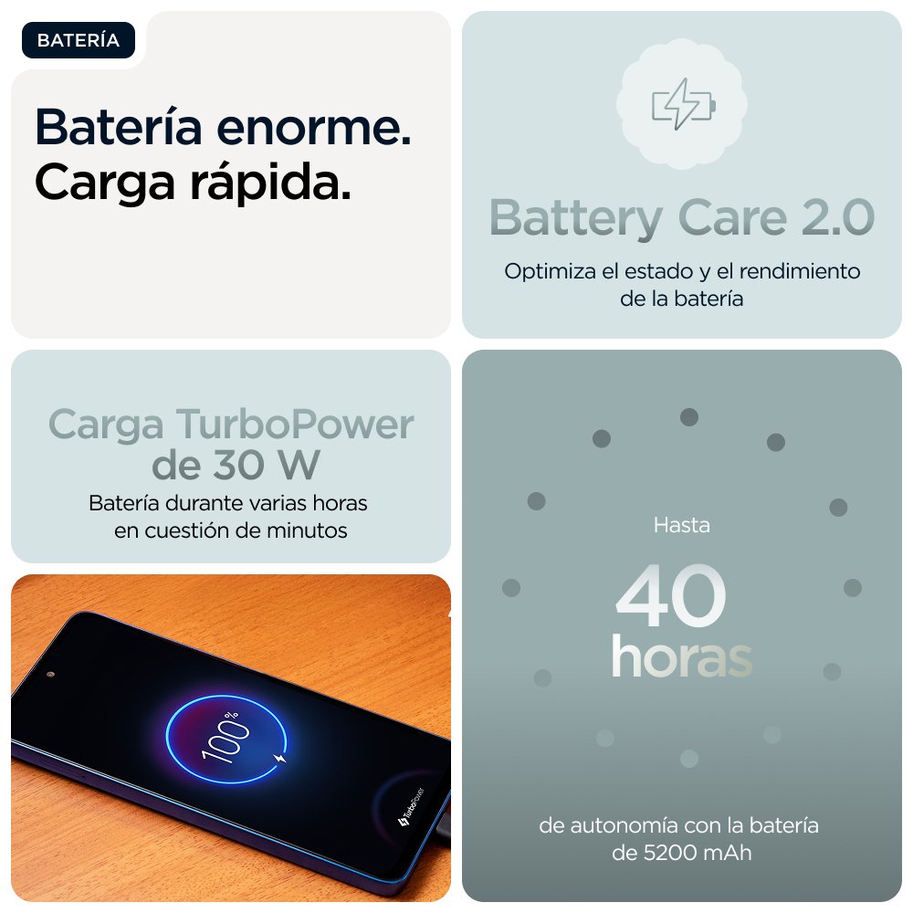EAN 840023292149 - Motorola moto g56 5G 17,1 cm (6.72") Ranura híbrida Dual SIM Android 15 USB Tipo C 8 GB 256 GB 5200 mAh Gr imagen 16