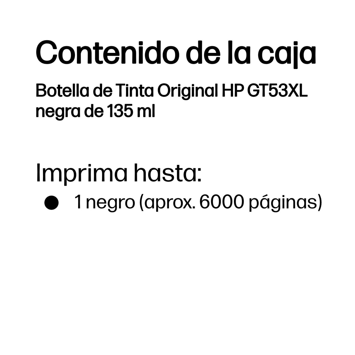 EAN 0192545270656 - HP GT53XL 135ml Black Original Bottled Ink Crtg for Ink Tank Plus andPremium Series Printers imagen 3