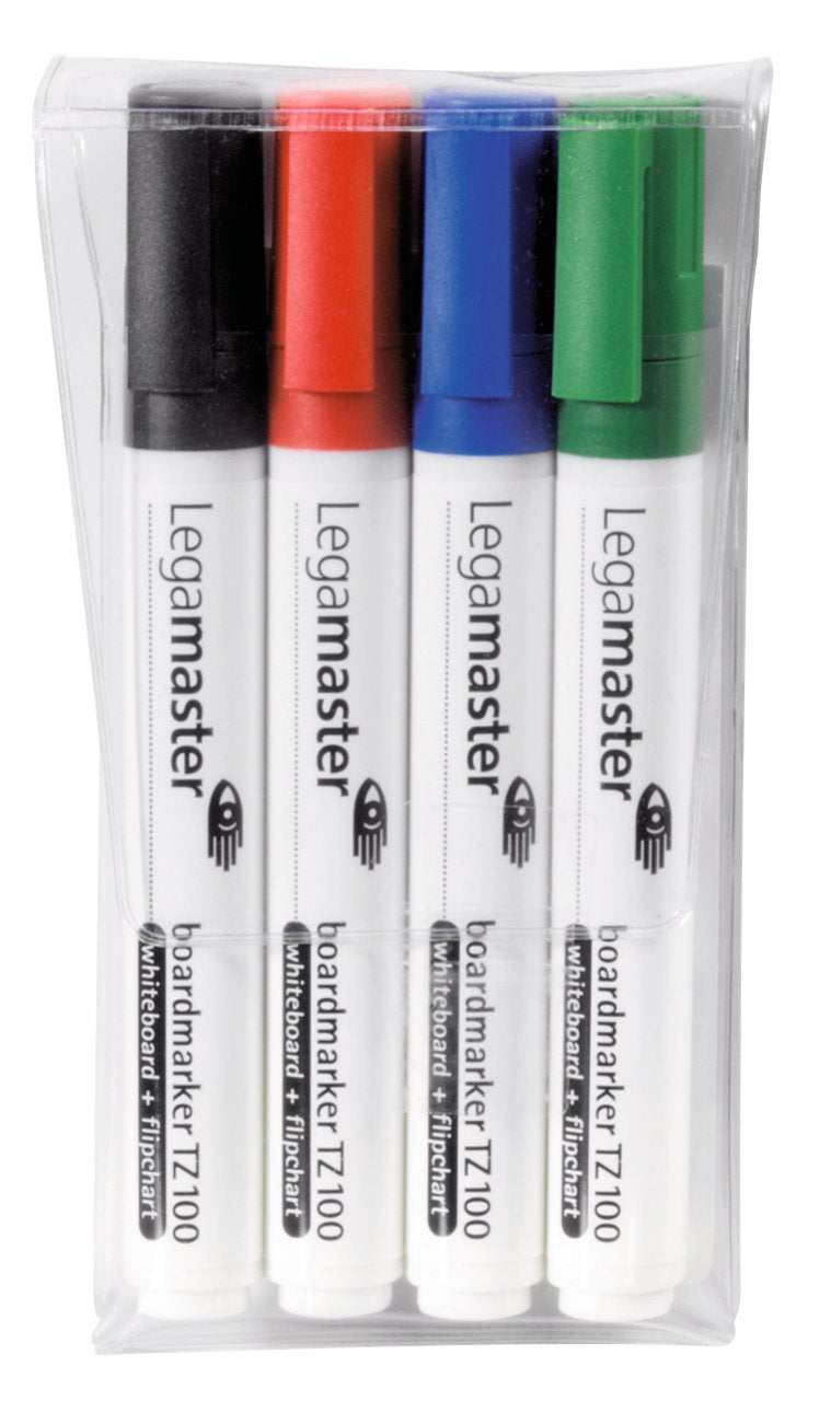 Legamaster Tz100 Boardmarker Surtido 4 Ud. - 4 Ud. - Negro - Azul - Verde - Rojo