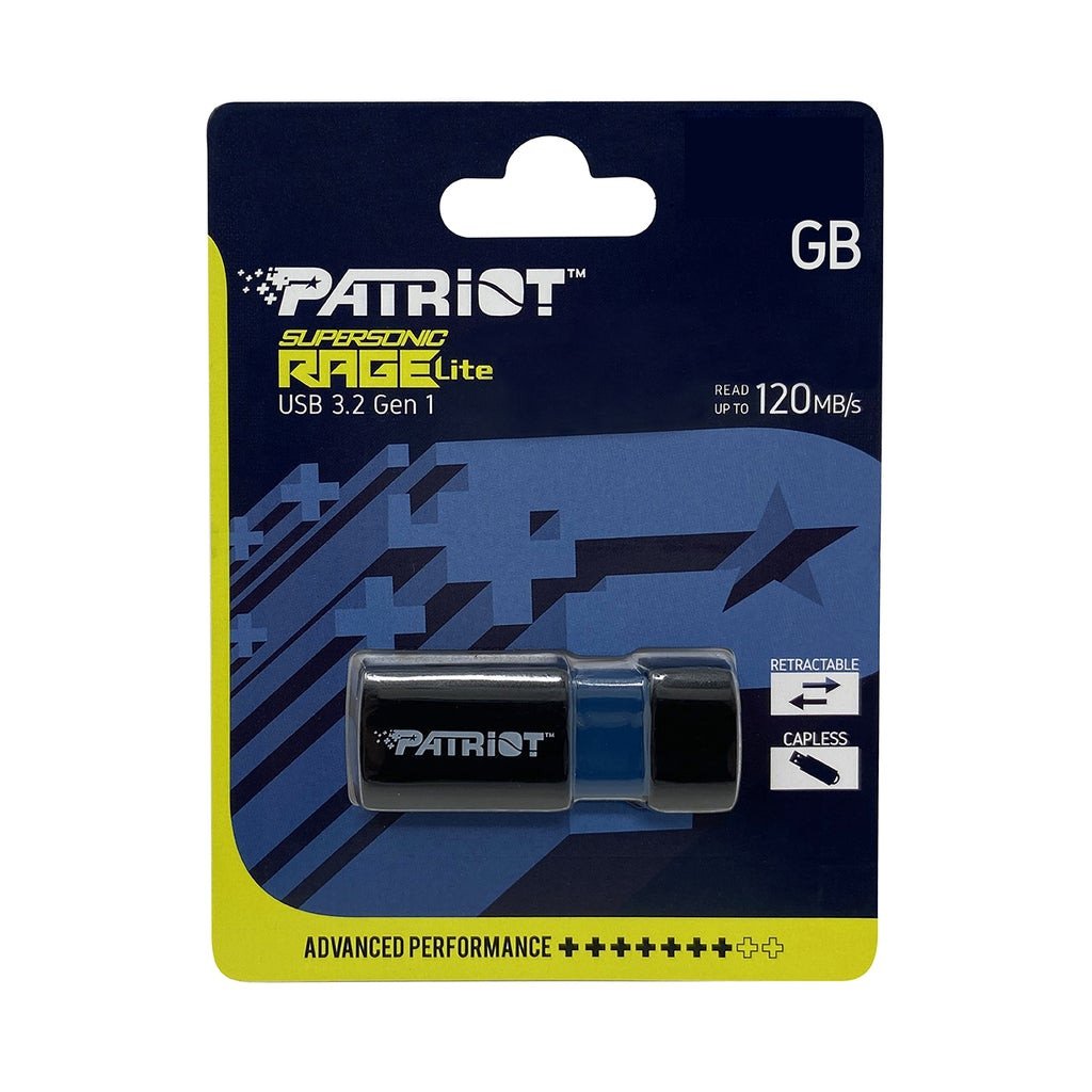EAN 0814914028940 - Patriot Memory Supersonic Rage Lite unidad flash USB 32 GB USB tipo A 3.2 Gen 1 (3.1 Gen 1) Negro, Azul imagen 3
