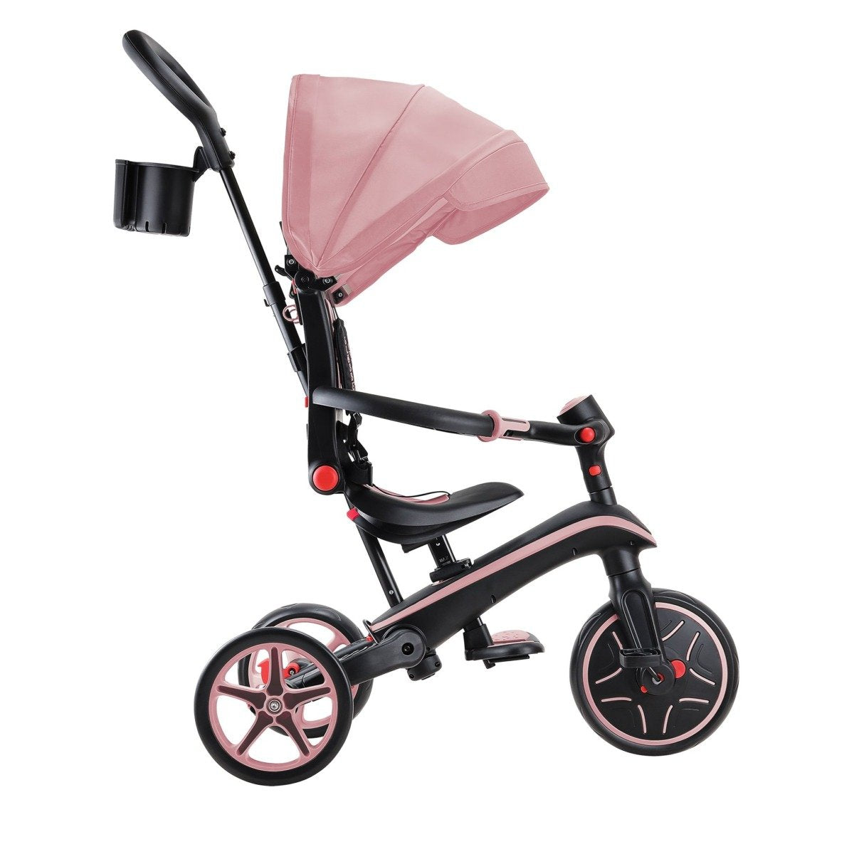 Globber Explorer Trike Plegable 4 En 1, Vehículo Infantil Rosa 732-210-2
