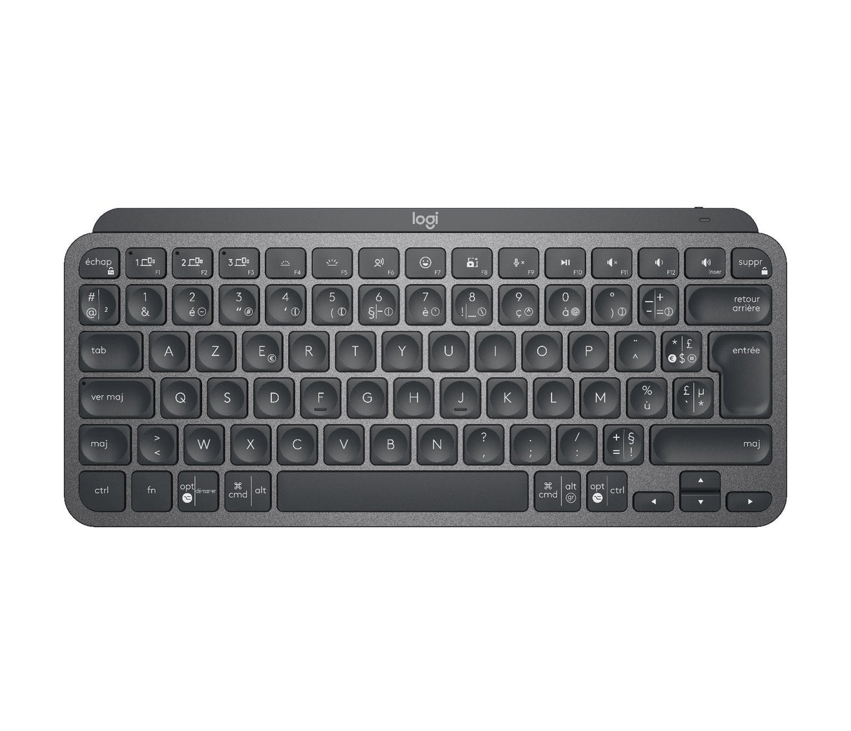 Logitech Mx Keys Mini Teclado Retroiluminación Bluetooth Azerty Francés Grafito