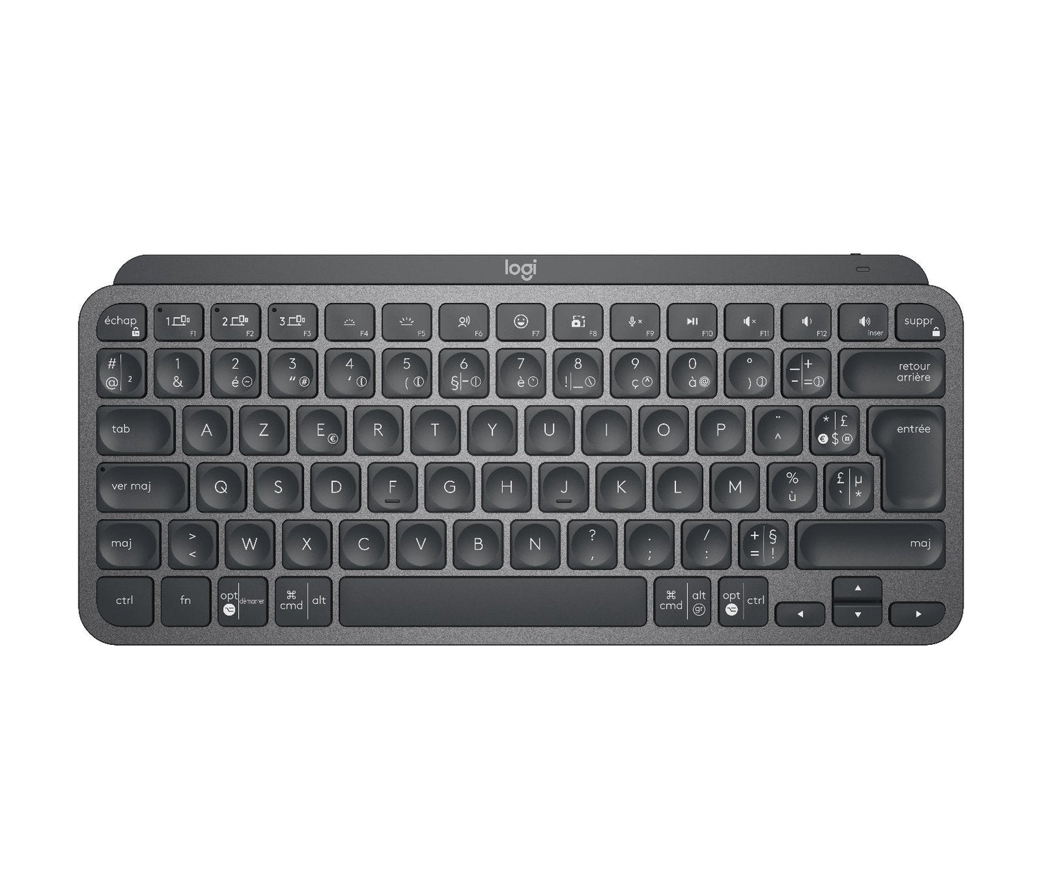 Logitech Mx Keys Mini Teclado Retroiluminación Bluetooth Azerty Francés Grafito