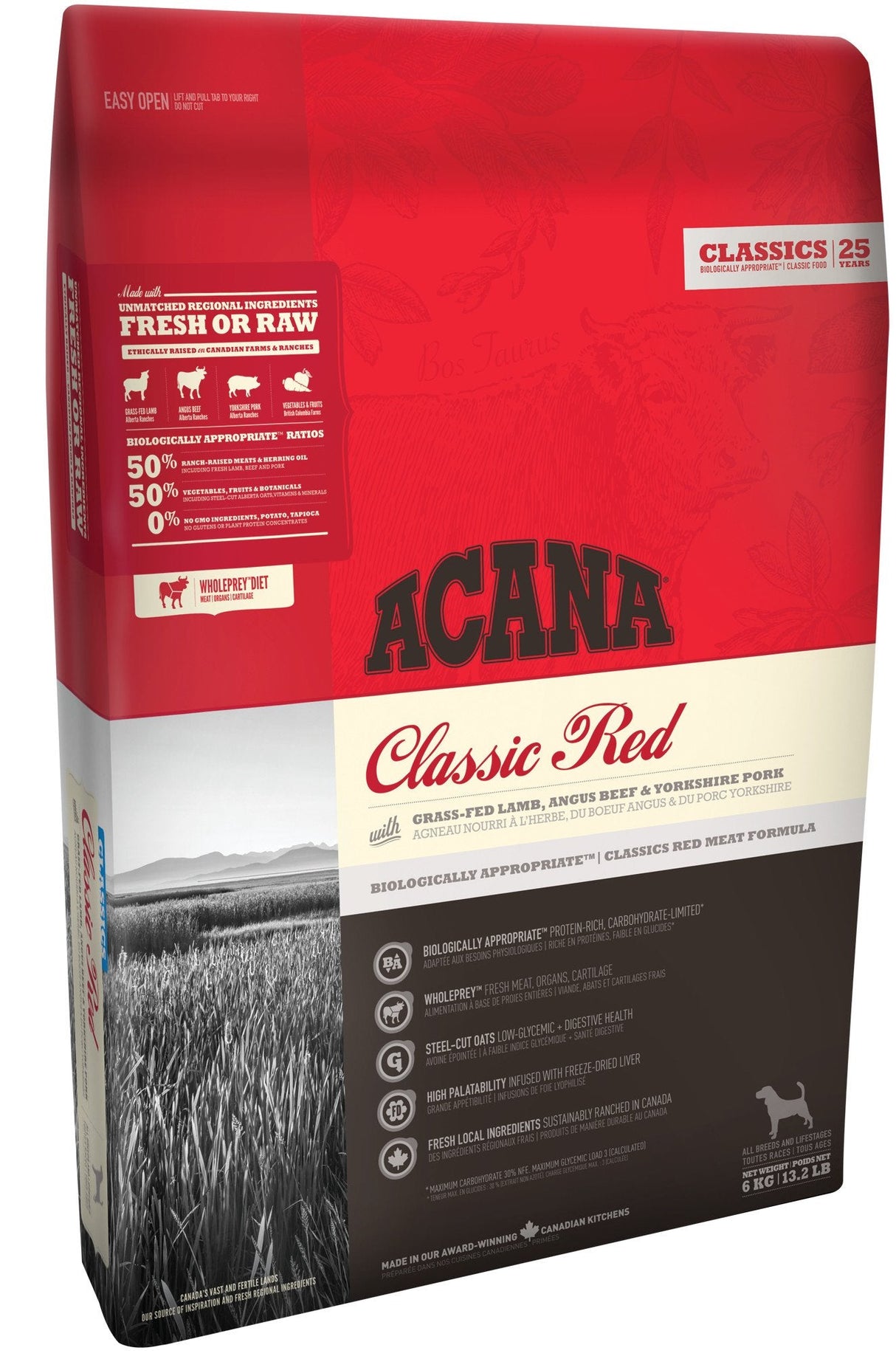 EAN 0064992561123 - Acana Dog TF Classics Red 11,4 kg Adulto Ternera, Cordero, Cerdo imagen 1