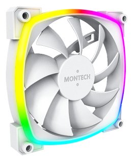 Ventilador Pc 120x120 Montech Ax120 Pwm White 3 In 1