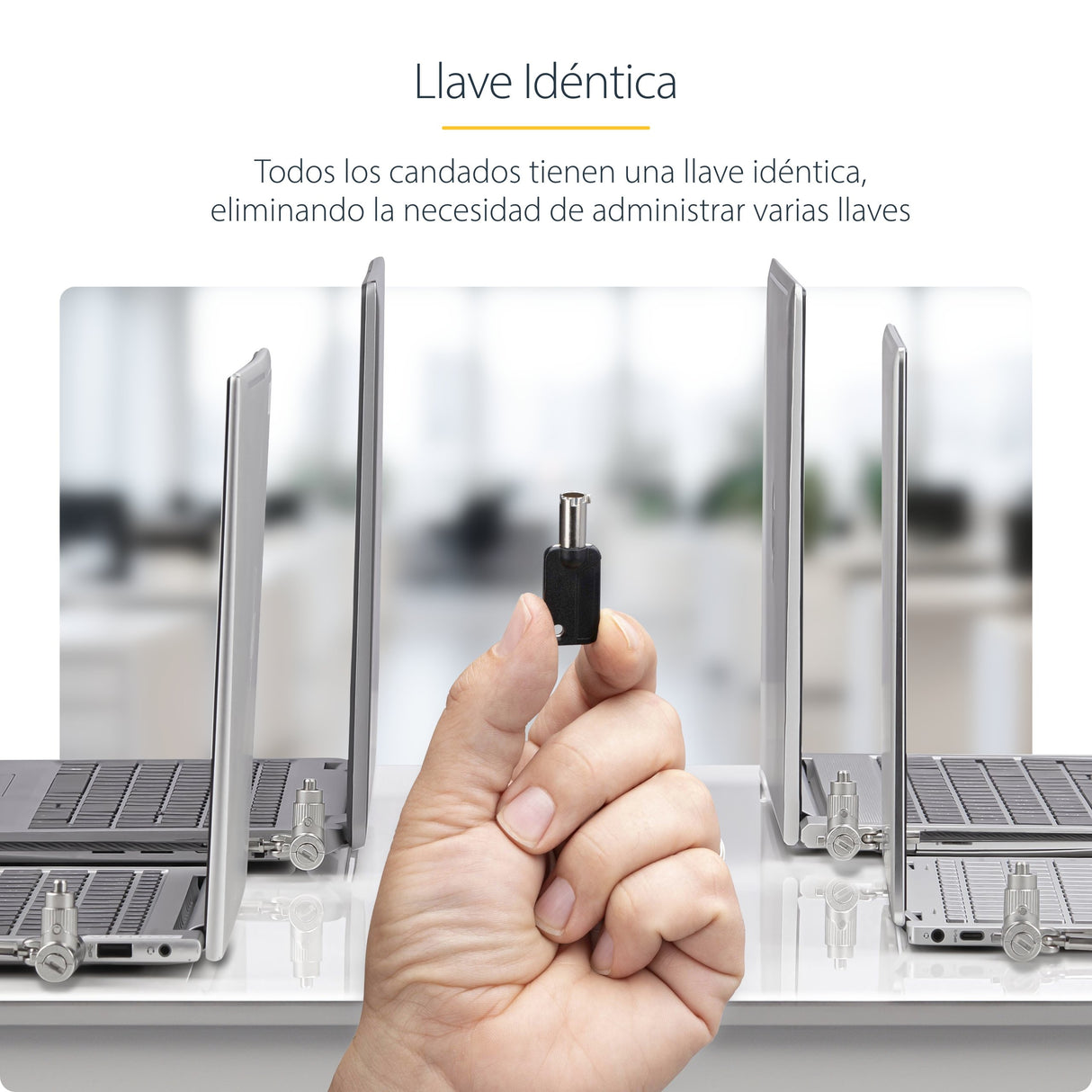 EAN 0065030908412 - StarTech.com UNIVKA25-LAPTOP-LOCK cable antirrobo Negro 2 m imagen 14