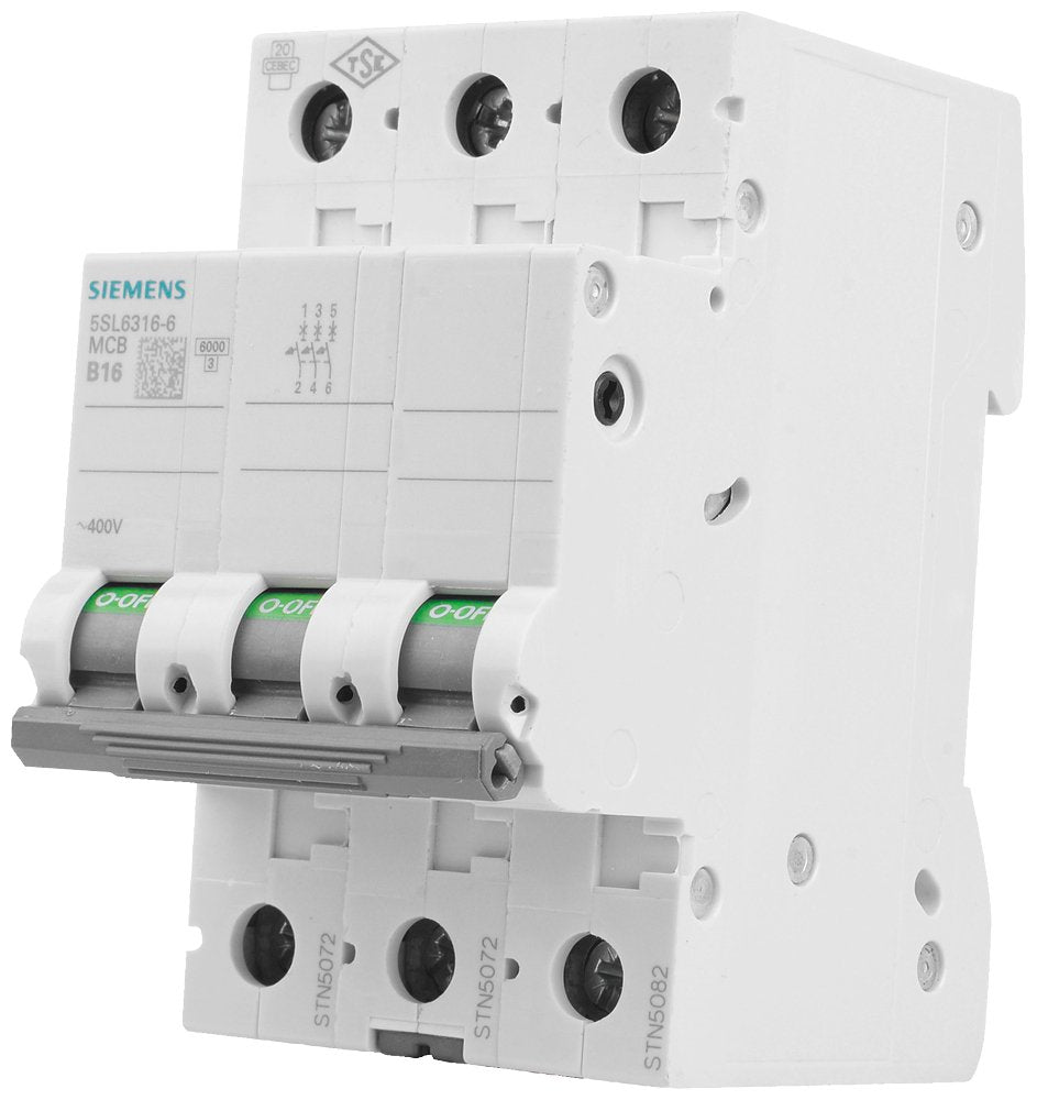 Siemens Automat B 16a 5sl63166 400v 6ka 3p