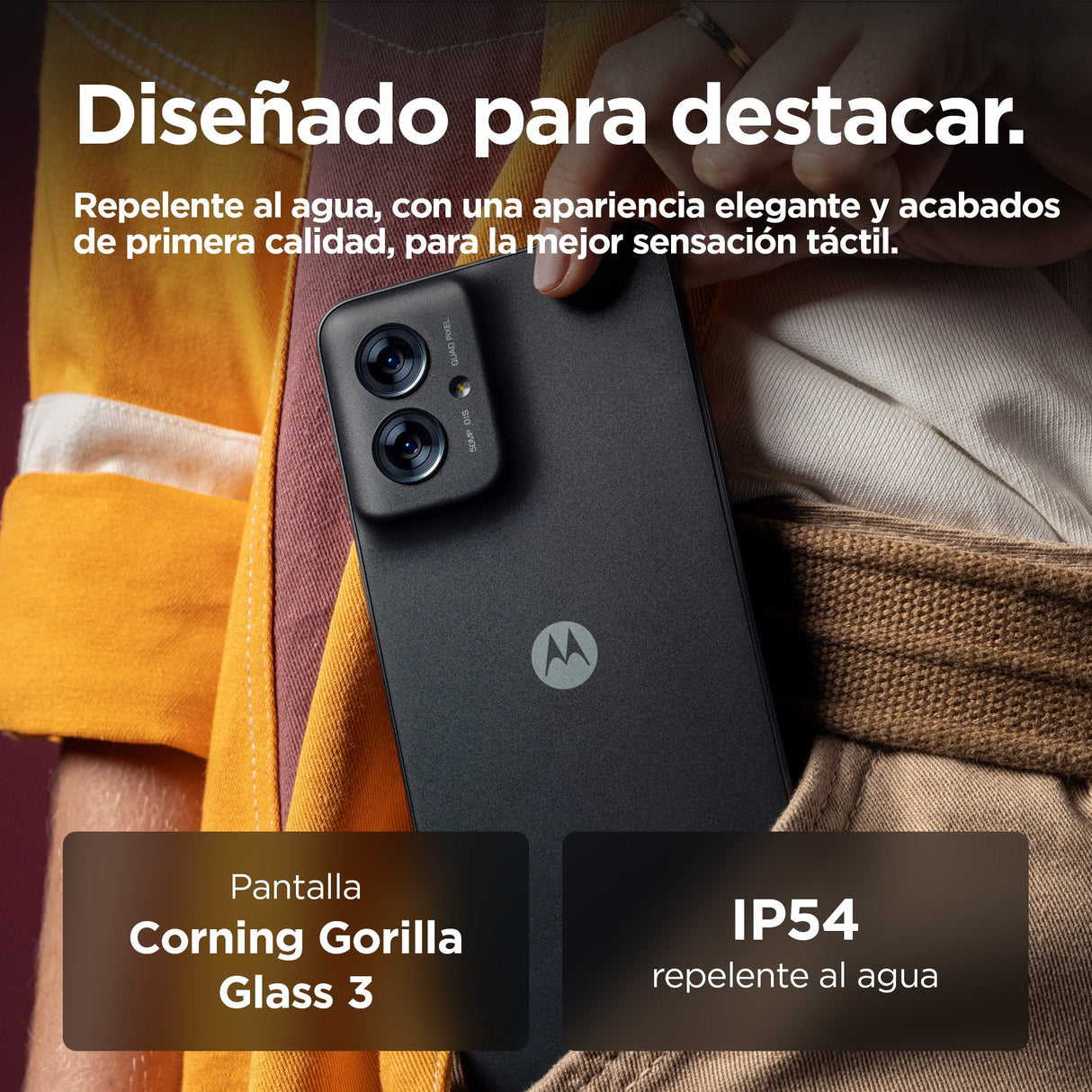 EAN 0840023274824 - Motorola moto g55 5G 16,5 cm (6.49") SIM doble Android 14 USB Tipo C 8 GB 256 GB 5000 mAh Gris imagen 7