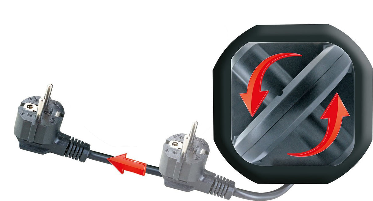 Torre De Enchufes Schwaiger 7xschuko+2x Usb, 1,8m