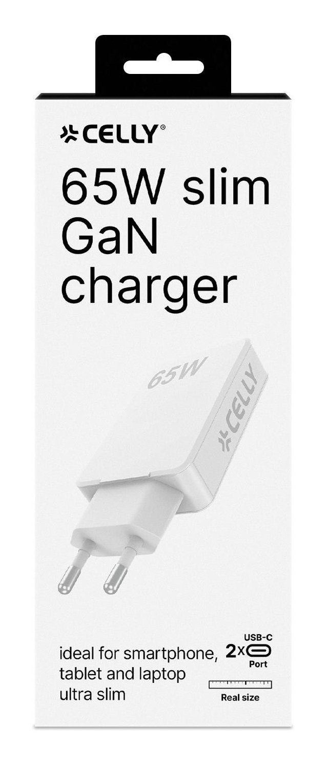 EAN 8021735220916 - Celly SLIMTC2C65WWH cargador de dispositivo móvil Portátil, Smartphone, Tableta Blanco Corriente alterna imagen 4