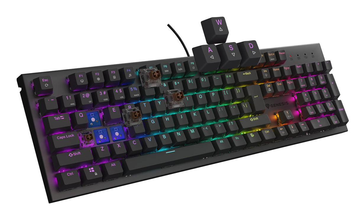 EAN 5901969444582 - GENESIS Thor 303 teclado Juego USB QWERTY Inglés de EE. UU. Abedul imagen 8