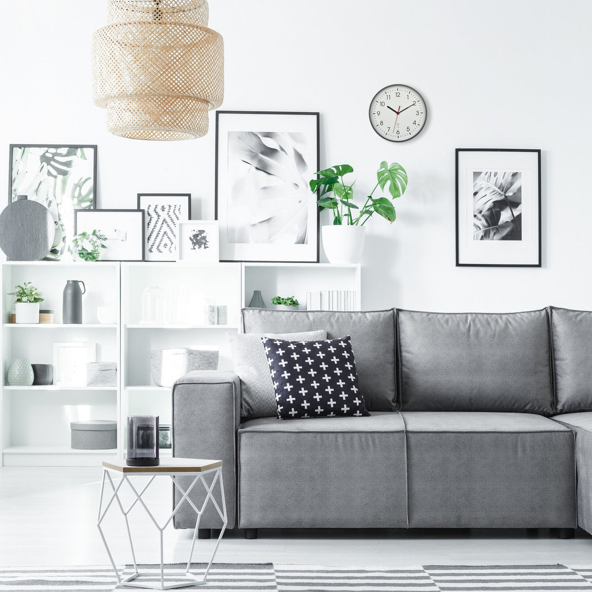 Tfa-Dostmann 60.3550.10 Reloj De Mesa O Pared Reloj Analógico Alrededor Gris