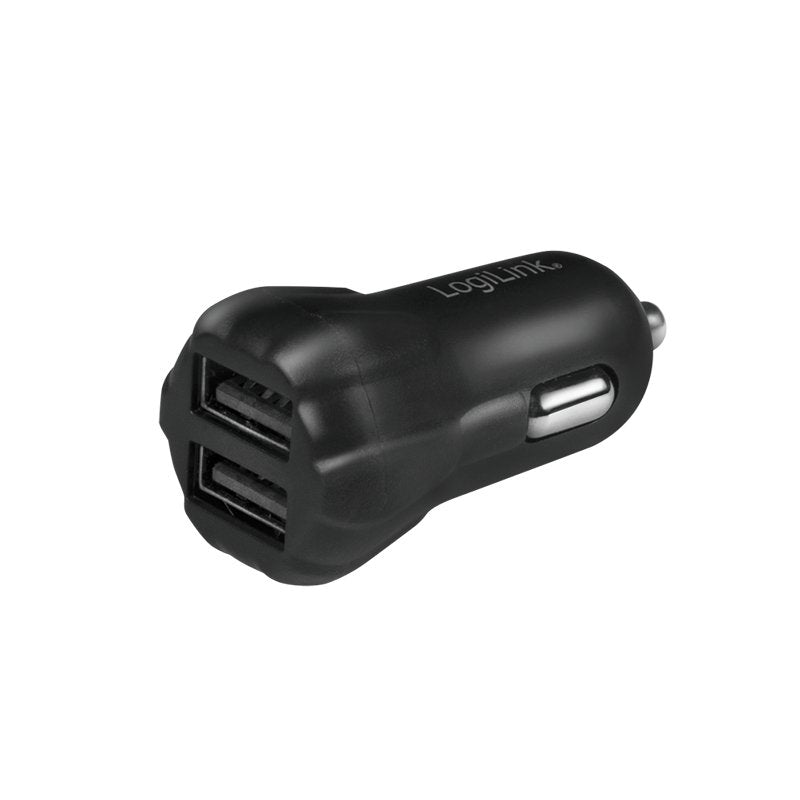 Cargador De Coche Usb Logilink + Soporte Para Smartphone En Un Set