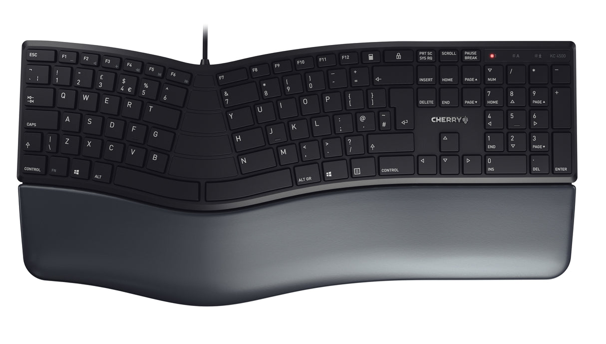 EAN 4025112093951 - CHERRY KC 4500 ERGO teclado Universal USB QWERTY Inglés del Reino Unido Negro imagen 1