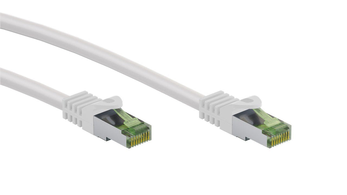 Goobay Ghmt-Zertifiziertes Cat 8.1 3m Cable De Red, S Ftp (Pimf), Blanco