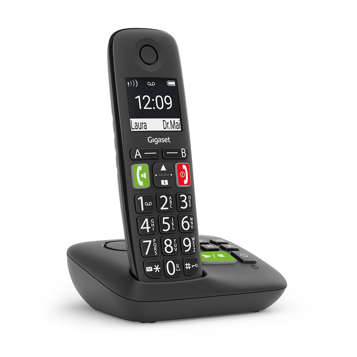 EAN 4250366856193 - Gigaset E290A Teléfono DECT/analógico Identificador de llamadas Negro imagen 1