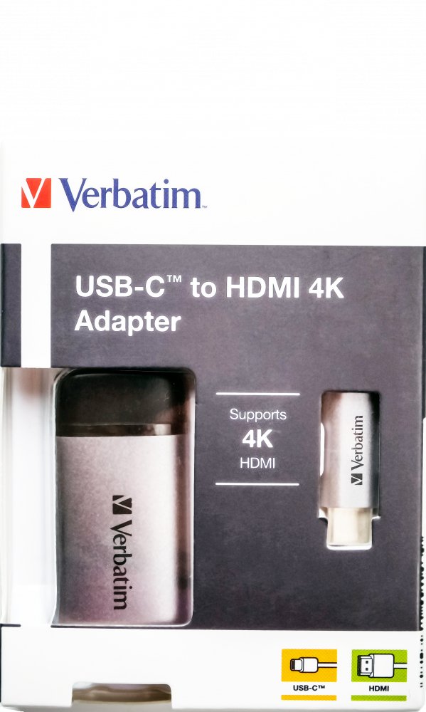 Adaptador Usb-C Verbatim Hdmi 4k Usb 3.1 Gen 1 Hdmi