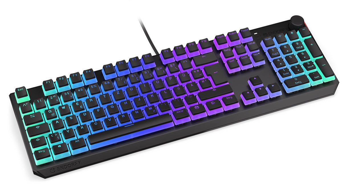 Teclado Alemán Endorfy Thock Usb Qwertz Negro
