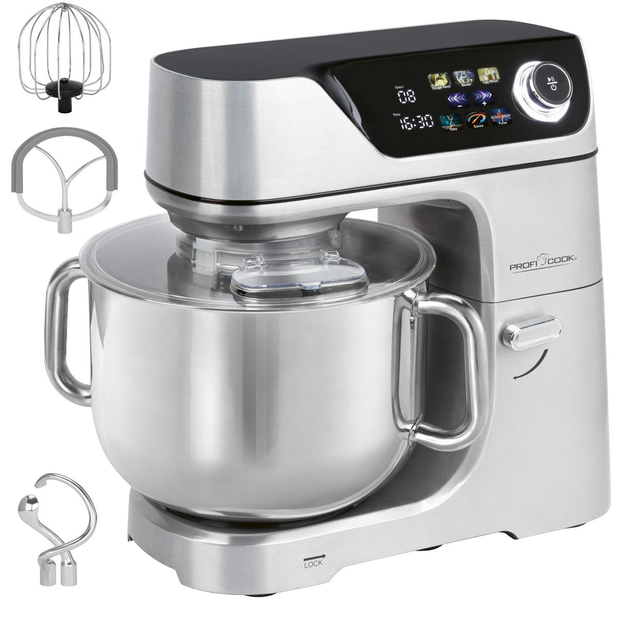 Proficook Knetmaschine Pc-Km1338 (Aluminium, 2000 Watt) 501338