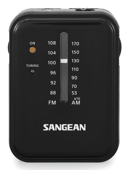 Sangean Sr-32 Negro Radio De Bolsillo Fm/Am Altavoz Integrado Jack Y Correa