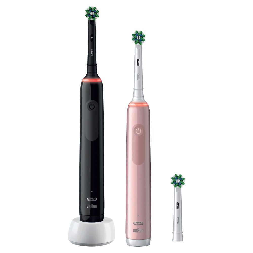 EAN 8006540760277 - Oral-B Pro 3 3900N Gift Edition Adulto Cepillo dental oscilante Negro, Rosa imagen 2