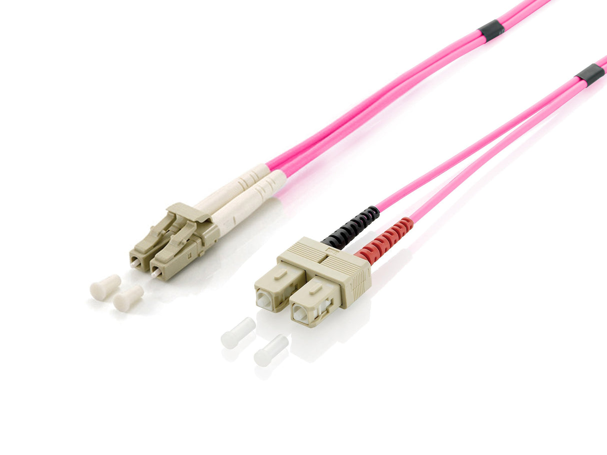 Cable Equip 255537 De Fibra Óptica E Infiniband 15 M 2x Lc 2x Sc Rosa