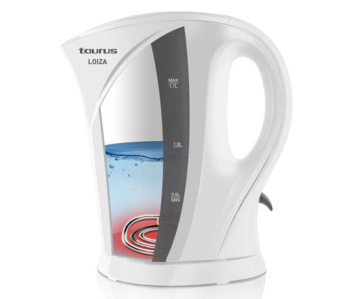 Hervidor Taurus Loiza 1.7l Filtro Extraíble Desconexión Automática Recoge-Cables Interruptor Encendido Apagado