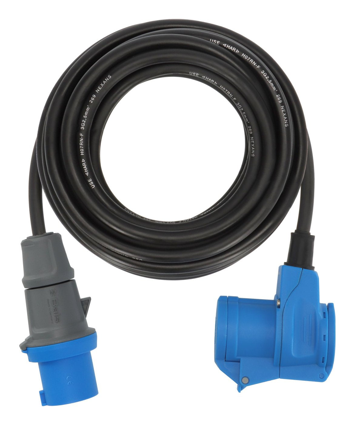 Brennenstuhl Extensión.Cable 10m Cee Conector Macho/Winkelkupplung Sch