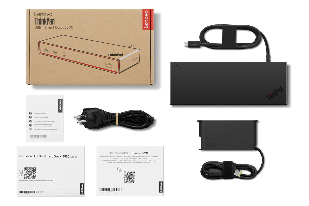 EAN 5715328161368 - Lenovo ThinkPad USB4 Smart Dock 5500 Alámbrico Negro imagen 12
