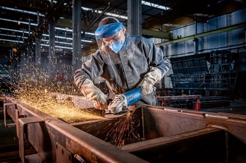 Amoladora Bosch Professional Angular Gws 2200 J Professional Azul, 2200 W