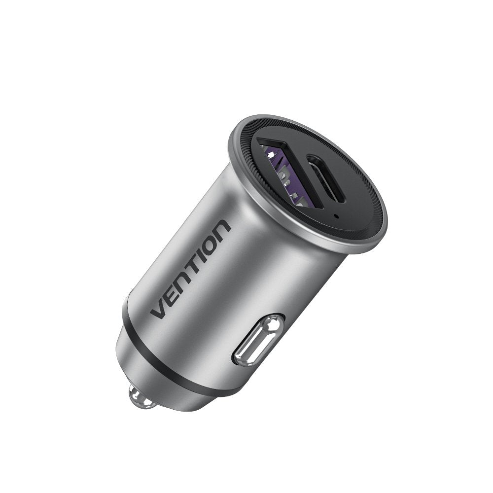 EAN 6922794761643 - Vention FFBH0 cargador de dispositivo móvil Universal Gris Encendedor de cigarrillos Carga rápida Auto imagen 1