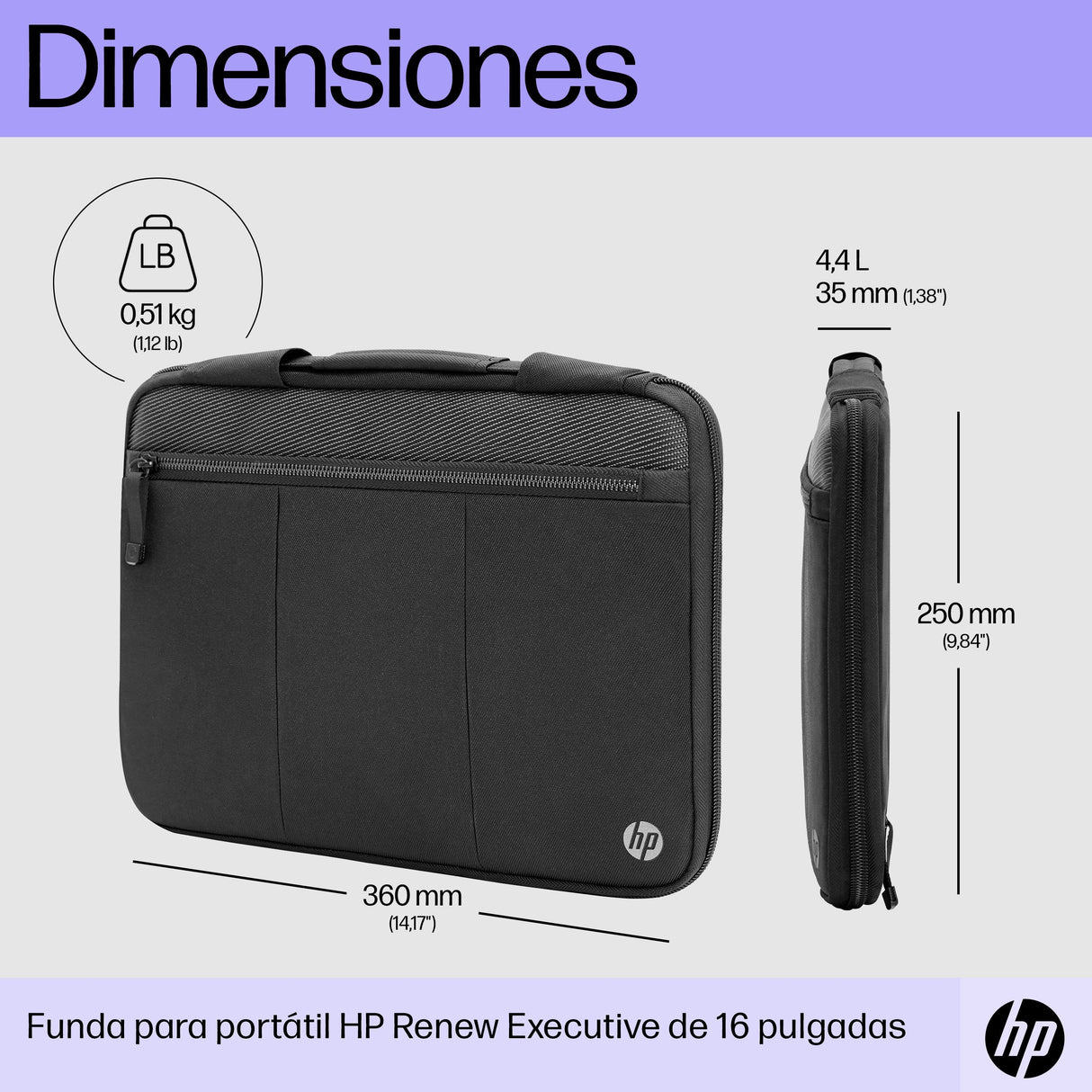 EAN 4573595784977 - HP Renew Executive 14.1 Laptop Sleeve 35,8 cm (14.1") Negro imagen 2
