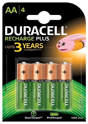 EAN 5000394039247 - Duracell 4 LR06 1300mAh Batería recargable Níquel-metal hidruro (NiMH) imagen 1