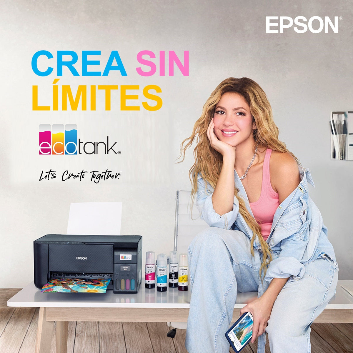 Impresora Multifunción Tinta Epson Ecotank Et 2865 Serie 2860 Color Tinta Recargable Negro