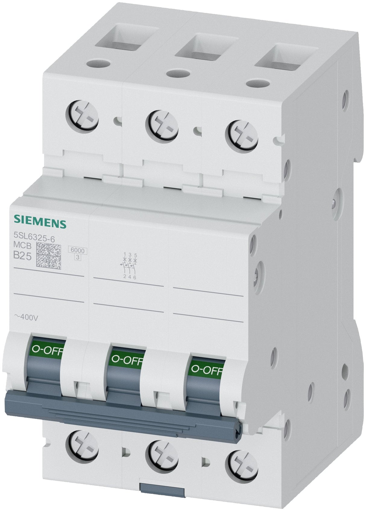 Siemens Automat B 25a 5sl63256 400v 6ka 3p