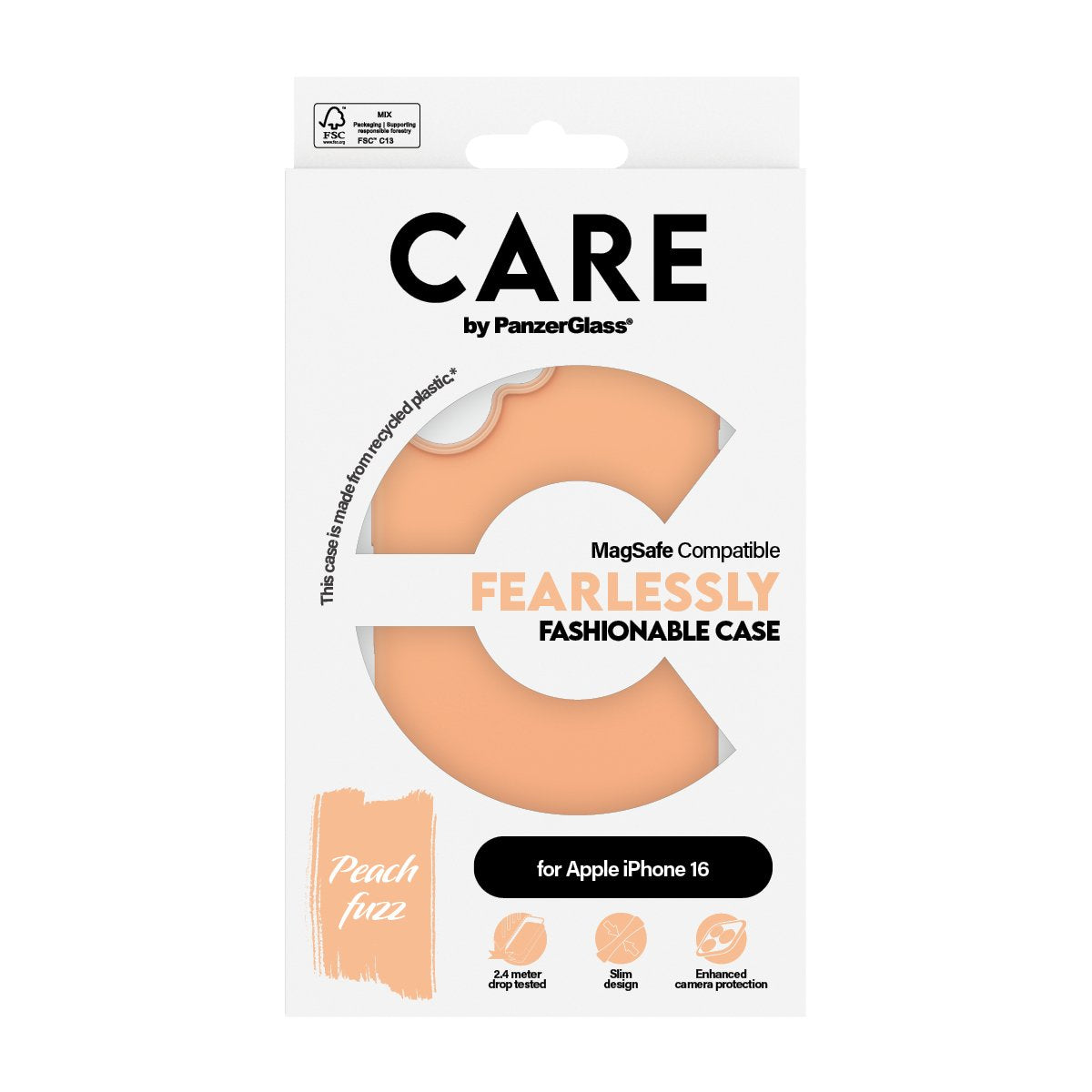 EAN 5715685004551 - PanzerGlass CARE™ by ® Case Peachy w. MagSafe iPhone 16 funda para teléfono móvil Rosa imagen 3